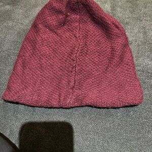 Fraas Deep Burgundy Wool Blend Beanie